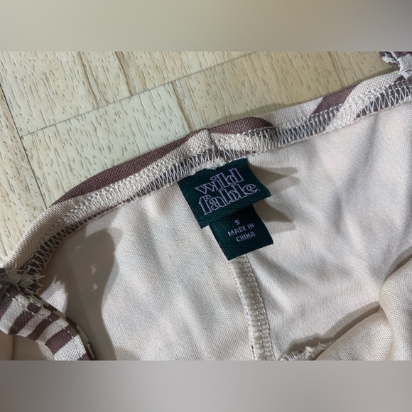 Women's Sleeveless Mesh Dress - Wild Fable Light Brown Zebra Striped S - Picture 6 of 6